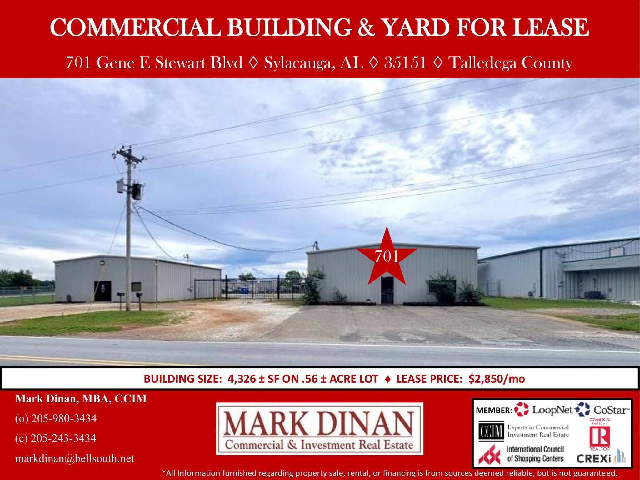 701 Gene E Stewart Blvd, Sylacauga, AL à louer Photo de l’immeuble– Image 1 sur 7