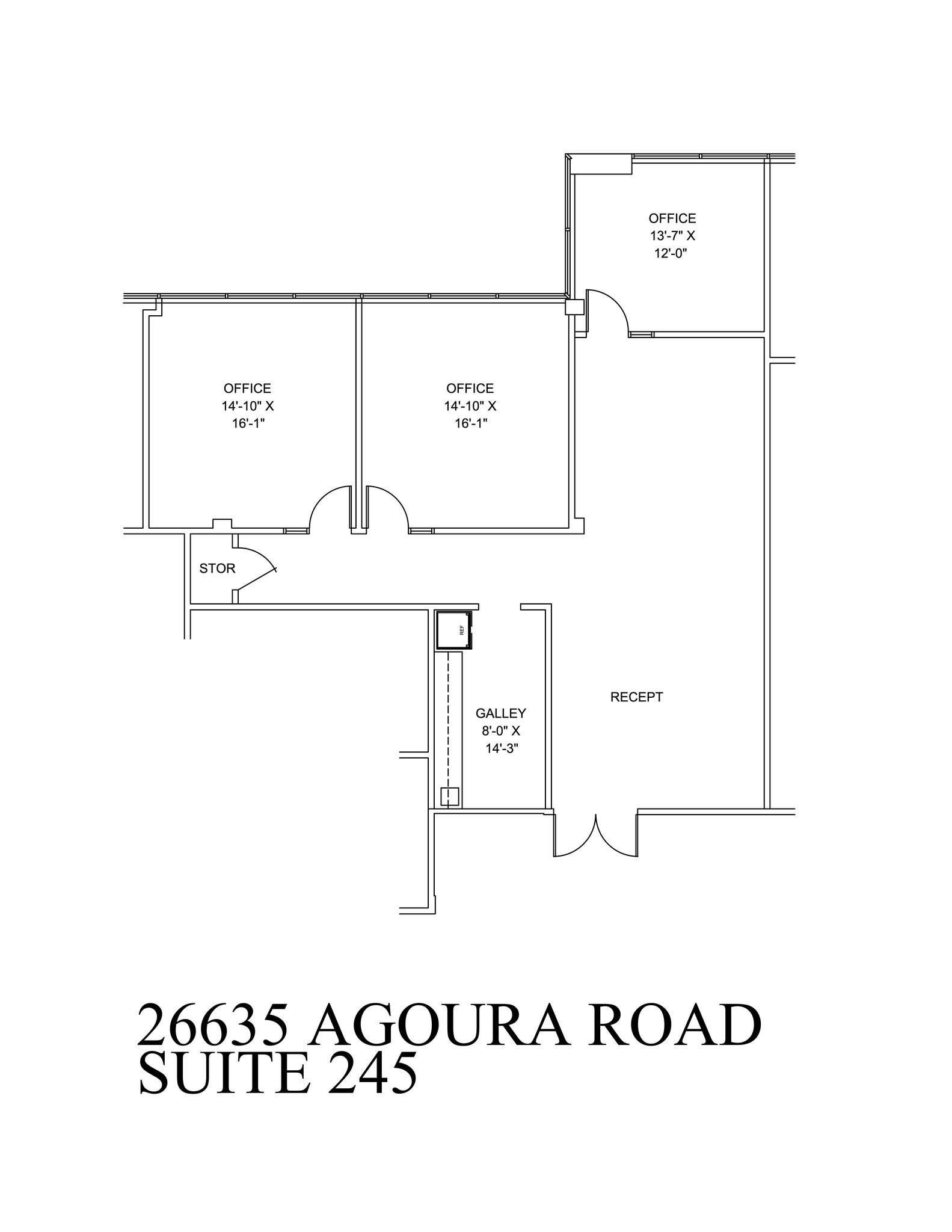 26635-26637 W Agoura Rd, Calabasas, CA à louer Plan de site– Image 1 sur 1