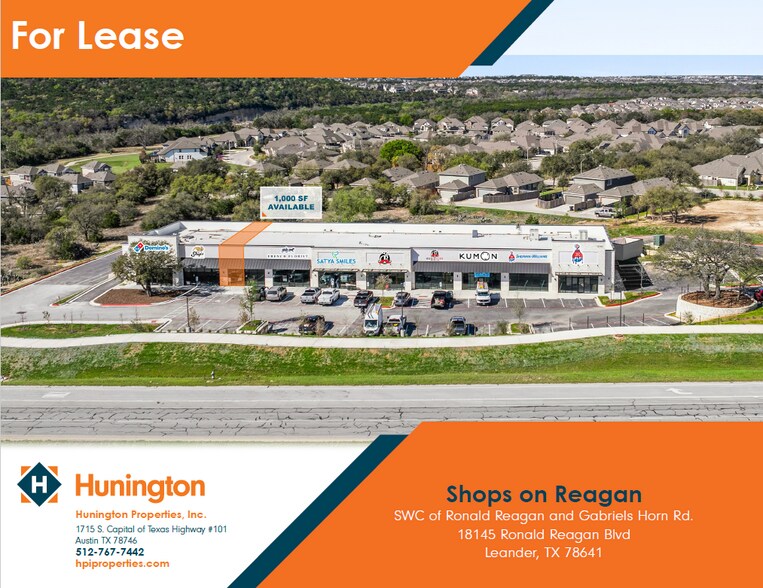 18145 Ronald W Reagan Blvd, Leander, TX à louer - Photo de l’immeuble – Image 1 sur 1