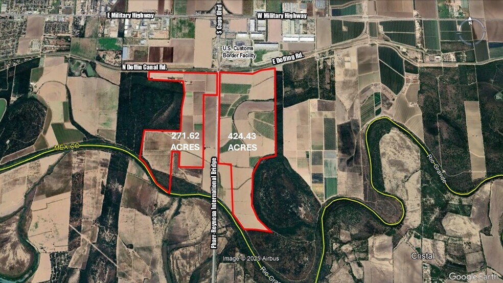 271.62 Acs on West side of Pharr Intl. Bridge, Pharr, TX à vendre - Aérien – Image 3 sur 54