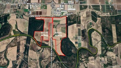 271.62 Acs on West side of Pharr Intl. Bridge, Pharr, TX - VUE AÉRIENNE vue de carte - Image1