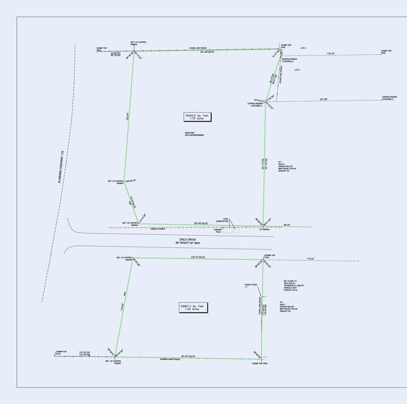 105 Dale Dr, Alabaster, AL à vendre - Plan cadastral – Image 1 sur 2