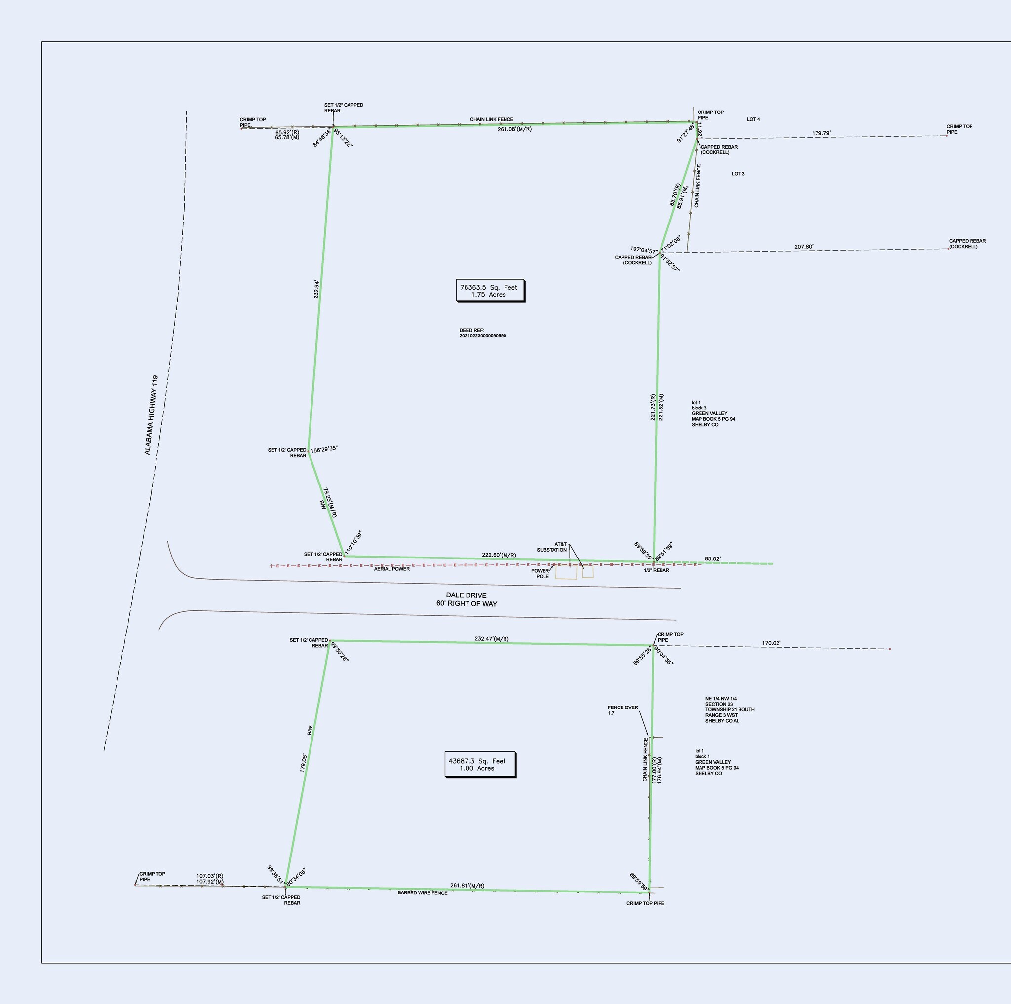 105 Dale Dr, Alabaster, AL à vendre Plan cadastral– Image 1 sur 3
