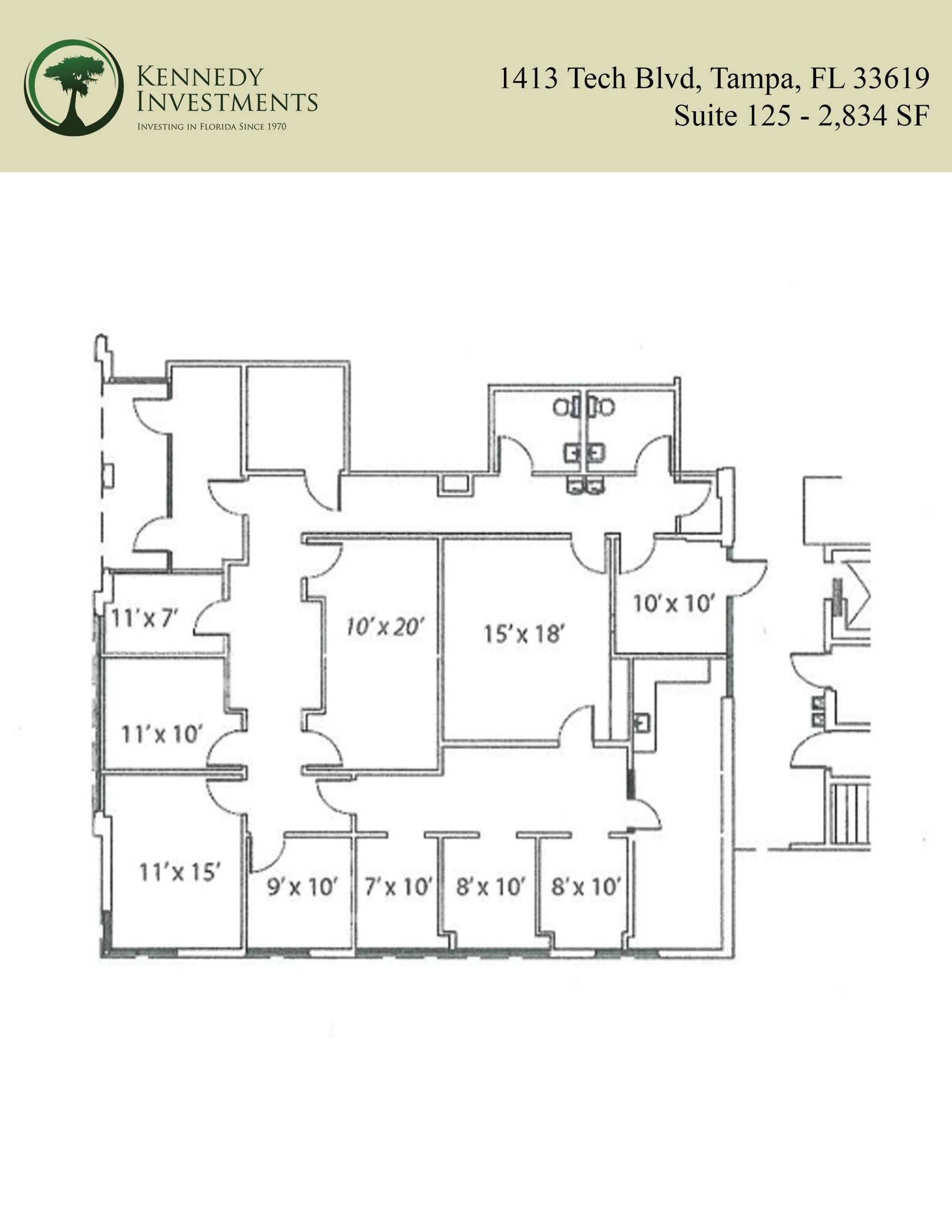 1413 Tech Blvd, Tampa, FL à louer Plan de site– Image 1 sur 1