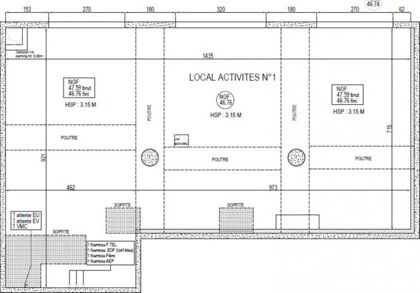 Local commercial dans Poissy à louer - Plan d’étage – Image 3 sur 3