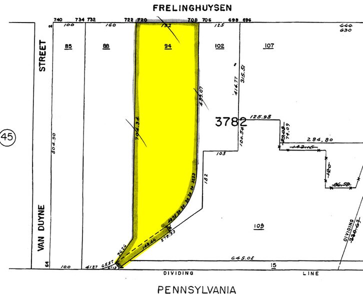 720 Frelinghuysen Ave, Newark, NJ à louer - Plan cadastral – Image 3 sur 5