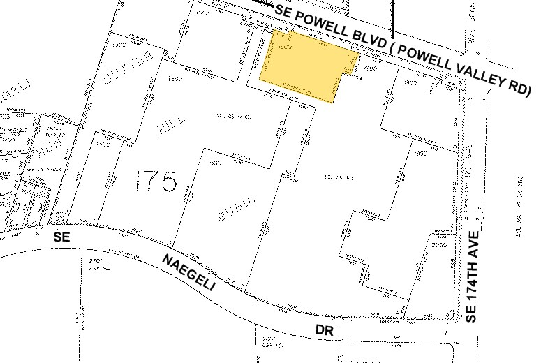 17218 SE Powell Blvd, Portland, OR à louer - Plan cadastral – Image 2 sur 5
