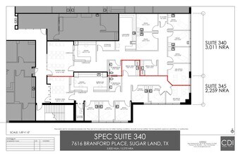 7616 Branford Pl, Sugar Land, TX à louer Plan de site– Image 1 sur 1