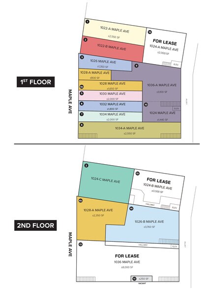 1030 Maple Ave, Los Angeles, CA à louer - Plan de site – Image 2 sur 4