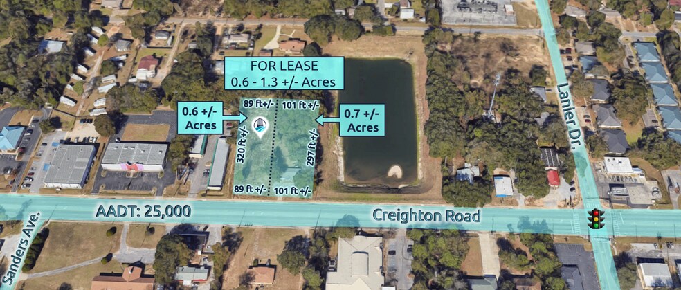 1616 Creighton Rd, Pensacola, FL à louer - Photo de l’immeuble – Image 1 sur 6