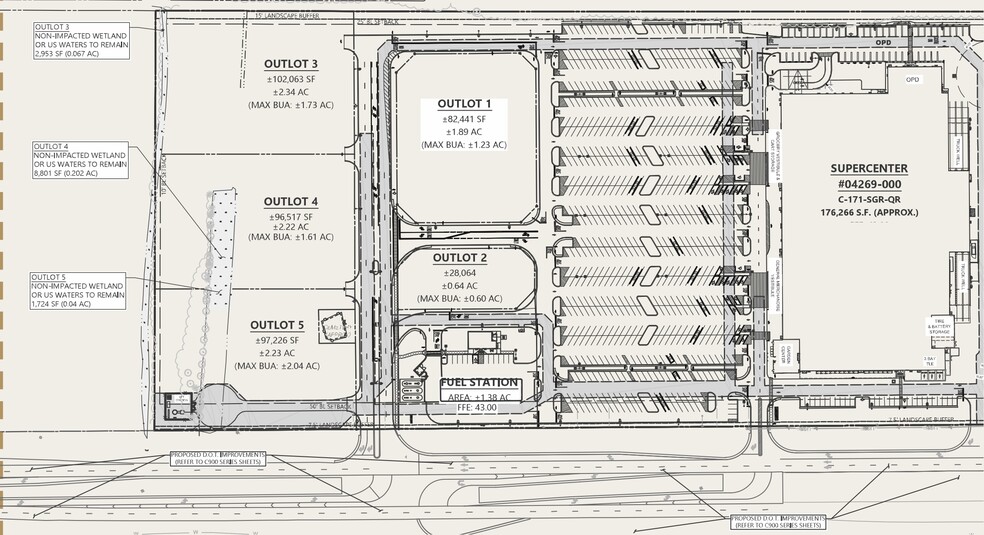 9710 Ocean Hwy W, Calabash, NC à louer - Plan de site – Image 2 sur 2