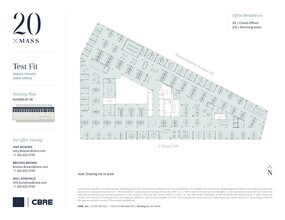 20 Massachusetts Ave NW, Washington, DC à louer Plan d’étage– Image 2 sur 3