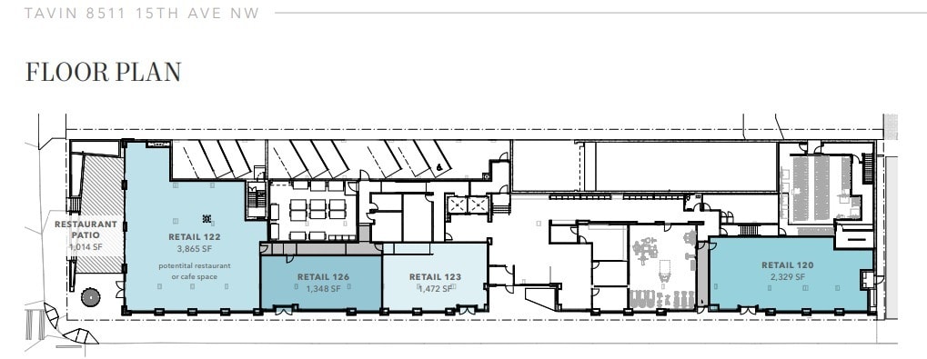 8511 15th Ave NW, Seattle, WA à louer Plan d’étage– Image 1 sur 1