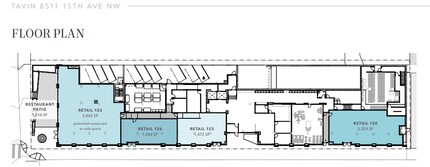 8511 15th Ave NW, Seattle, WA à louer Plan d’étage– Image 1 sur 1