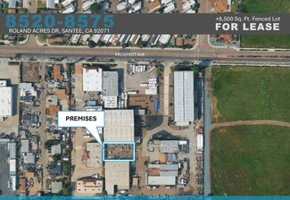 Plus de détails pour 8520-8530 Roland Acres Rd, Santee, CA - Industriel/Logistique à louer