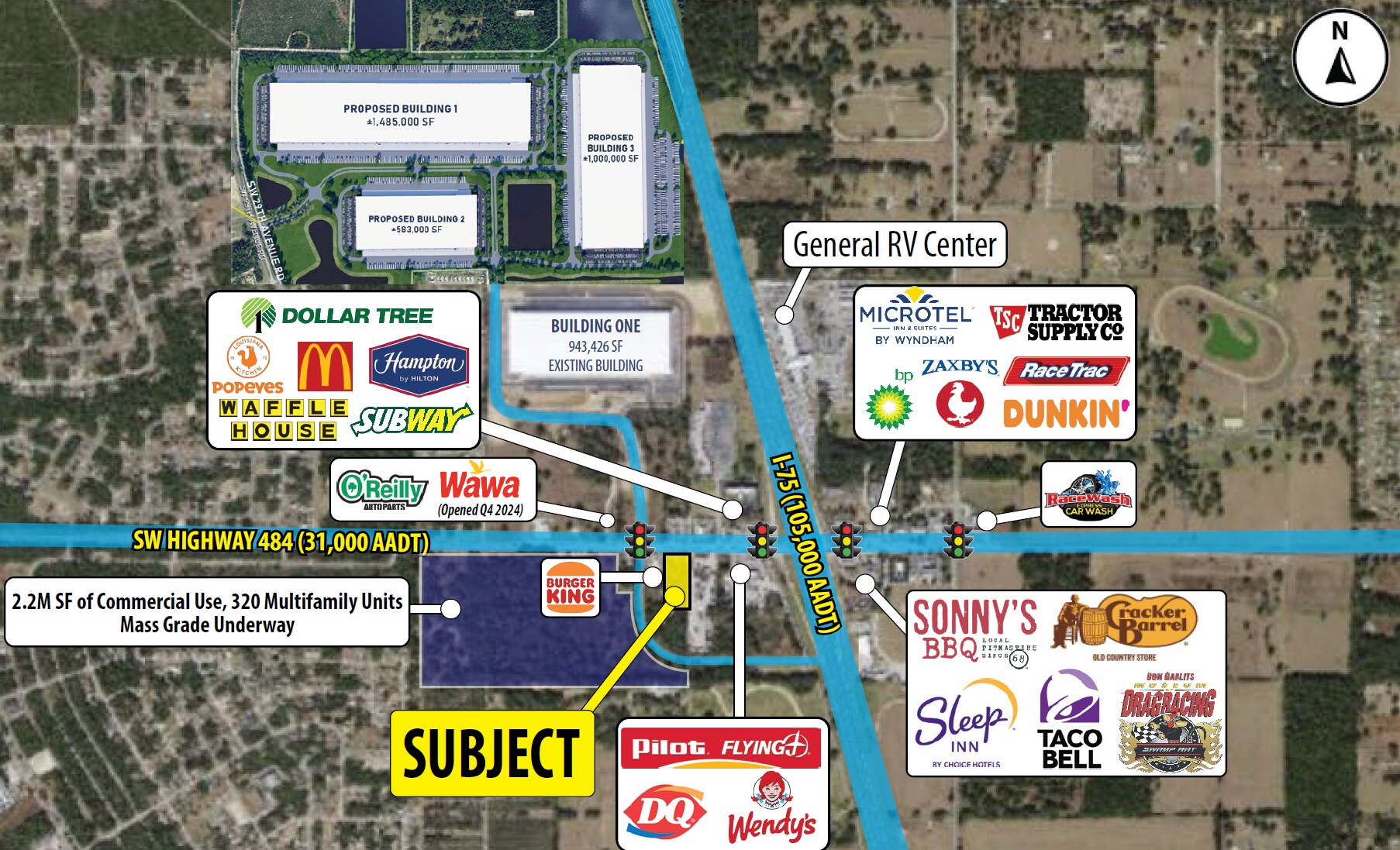 SWQ of I-75 & SW Highway 484, Ocala, FL à louer Photo principale– Image 1 sur 3