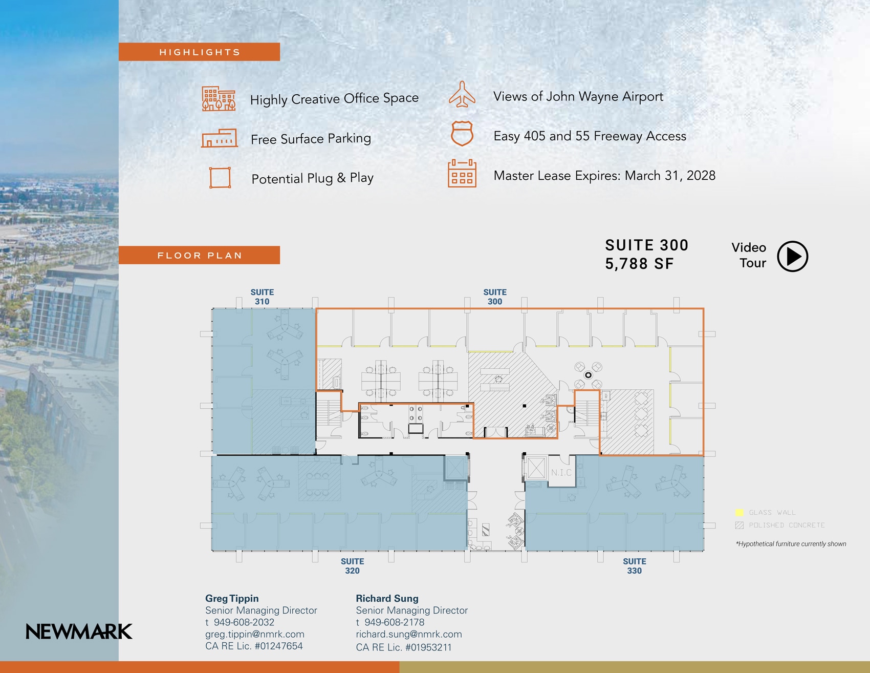 18952 MacArthur Blvd, Irvine, CA à louer Plan d’étage– Image 1 sur 1