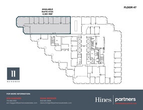 1100 Louisiana St, Houston, TX à louer Plan d’étage– Image 1 sur 1