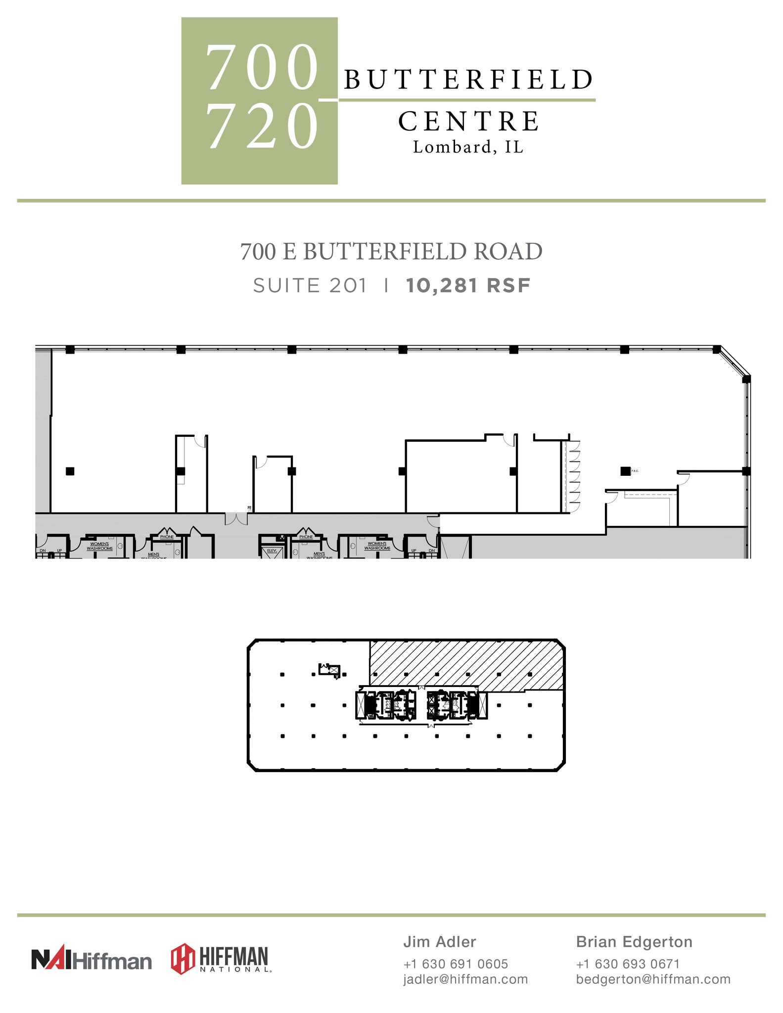 700 E Butterfield Rd, Lombard, IL à louer Plan d’étage– Image 1 sur 1