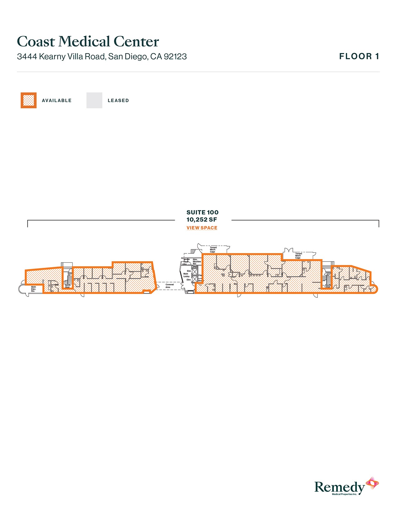 3444 Kearny Villa Rd, San Diego, CA à louer Plan d’étage– Image 1 sur 1