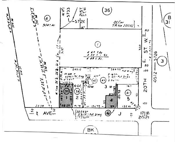 2001 W Avenue J, Lancaster, CA à louer - Plan cadastral – Image 2 sur 4