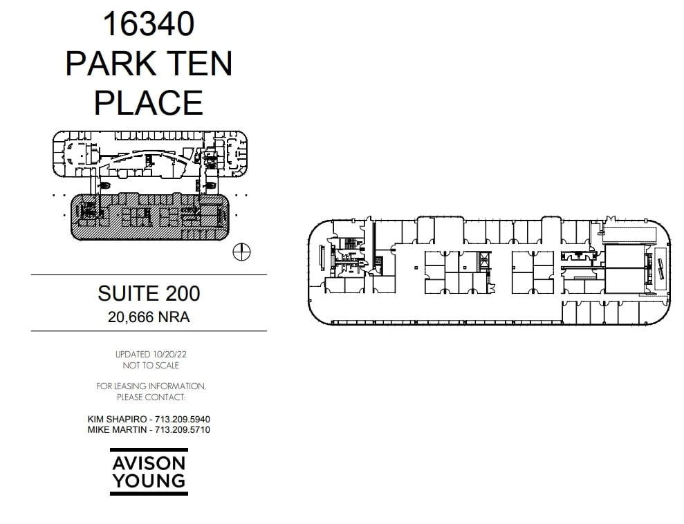 16340 Park Ten Place Dr, Houston, TX à louer Plan d’étage– Image 1 sur 1