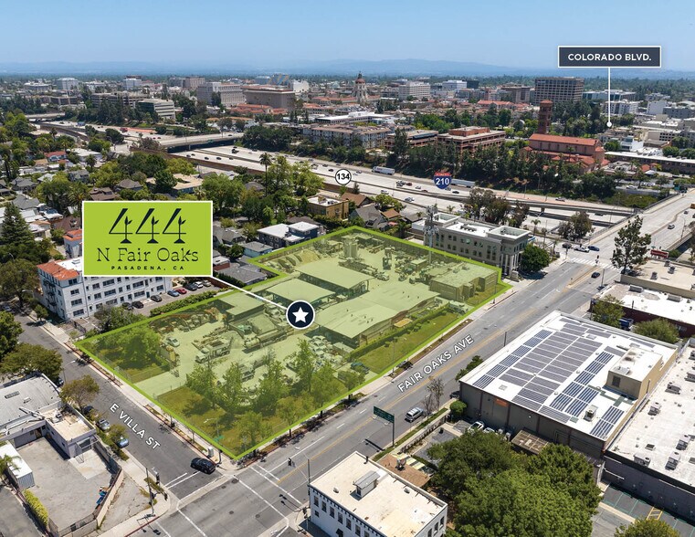 444 N Fair Oaks Ave, Pasadena, CA à vendre - Aérien – Image 2 sur 4