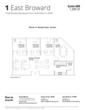1 E Broward Blvd, Fort Lauderdale, FL à louer Plan d’étage– Image 1 sur 1