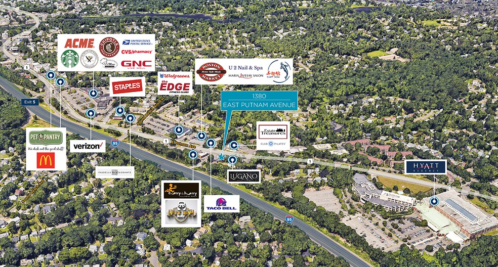 1380 E Putnam Ave, Old Greenwich, CT à vendre - Aérien – Image 3 sur 3