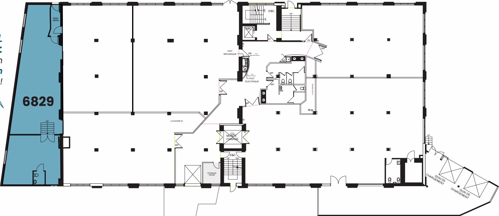 6829-6845 Av de l'Épée, Montréal, QC à louer Plan d’étage– Image 1 sur 1