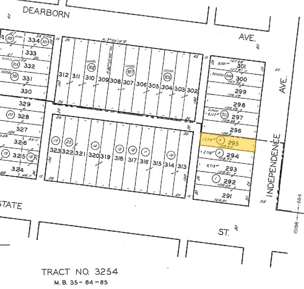 3261 Independence Ave, South Gate, CA à vendre - Plan cadastral – Image 2 sur 3
