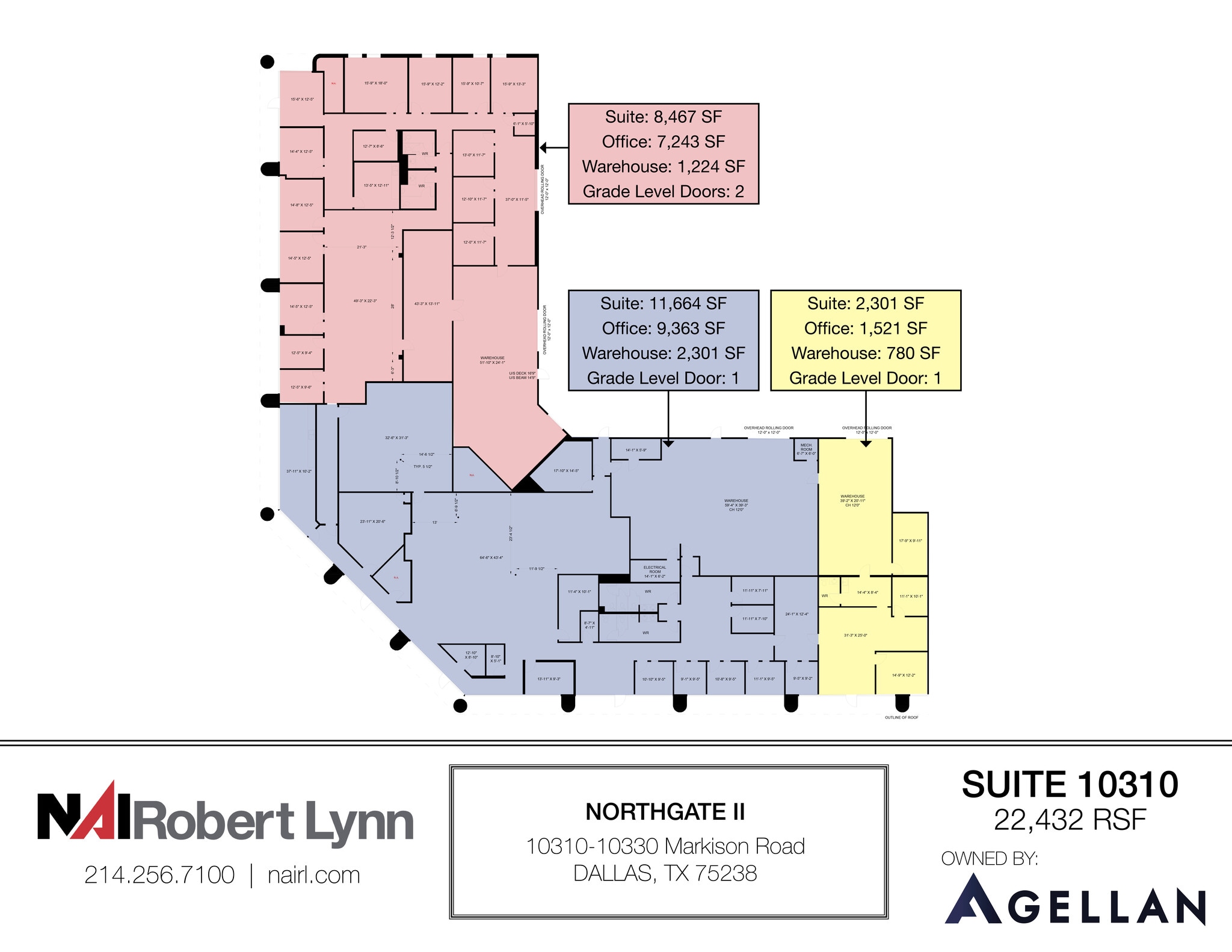 10410-10420 Miller Rd, Dallas, TX à louer Plan d’étage– Image 1 sur 5
