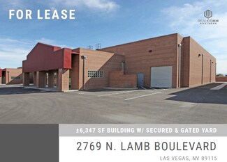 Plus de détails pour 2769 N Lamb Blvd, Las Vegas, NV - Industriel/Logistique à louer