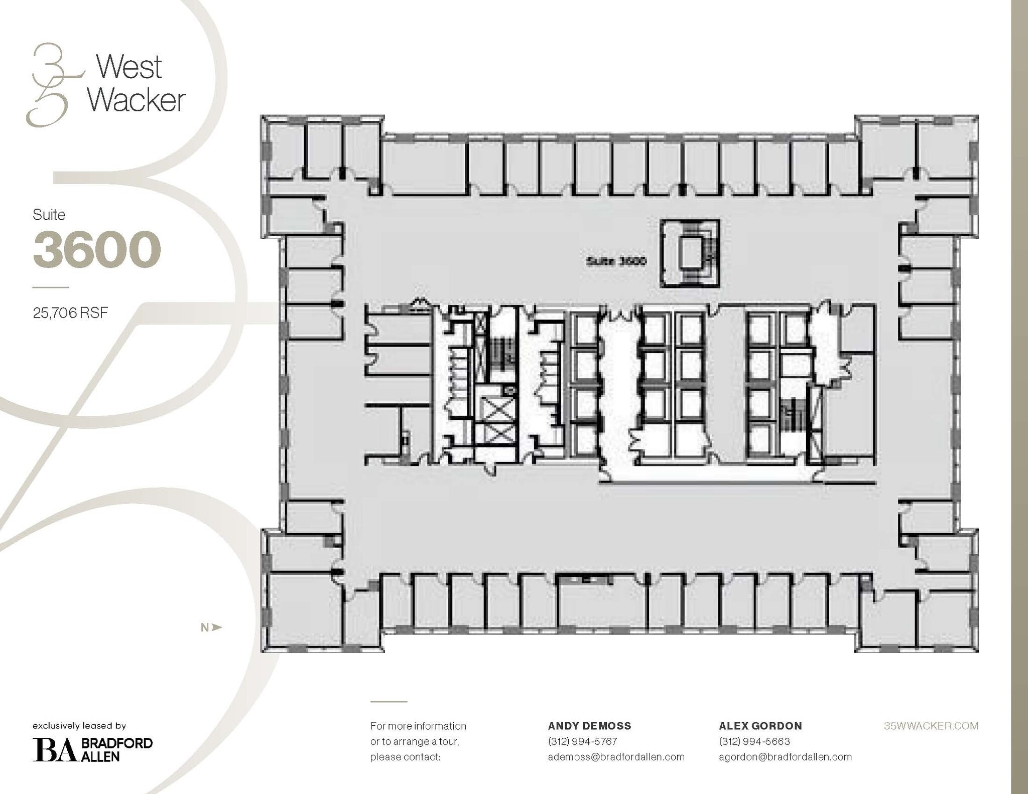 35 W Wacker Dr, Chicago, IL à louer Plan d’étage– Image 1 sur 6