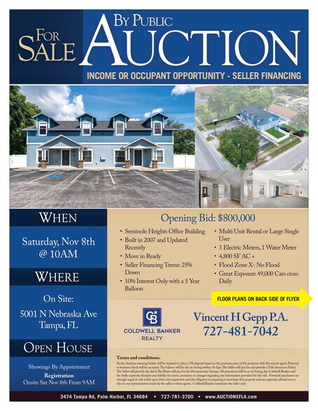 5001 N Nebraska Ave, Tampa, FL à vendre - Photo de l’immeuble – Image 1 sur 31