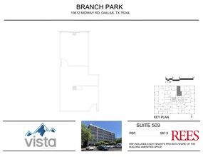 13740 Midway Rd, Farmers Branch, TX à louer Plan de site– Image 1 sur 1