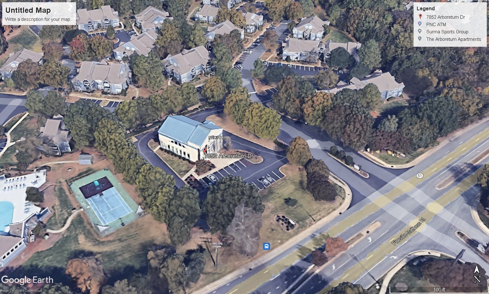 7852 Arboretum Dr, Charlotte, NC à louer Photo de l’immeuble– Image 1 sur 8