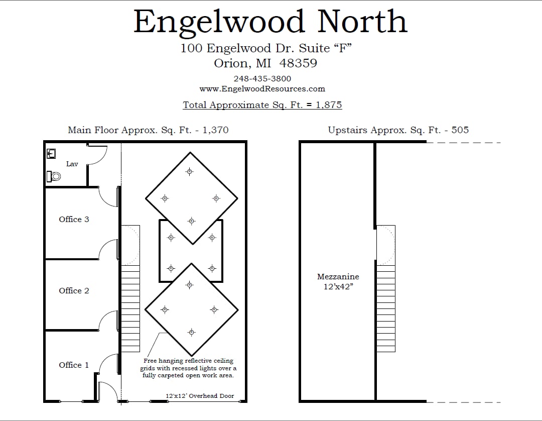 40 Engelwood Dr, Lake Orion, MI à louer Plan d’étage– Image 1 sur 1