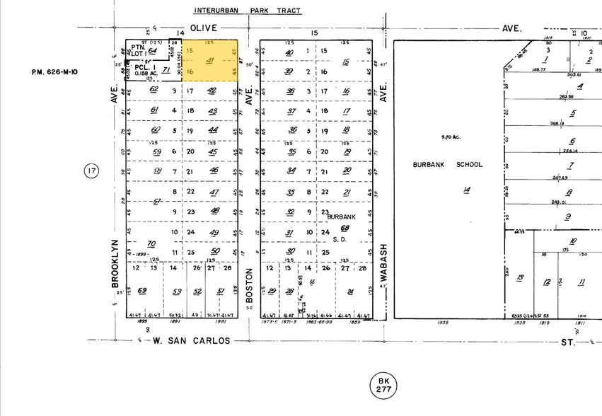 97 Boston Ave, San Jose, CA à louer - Plan cadastral – Image 2 sur 17