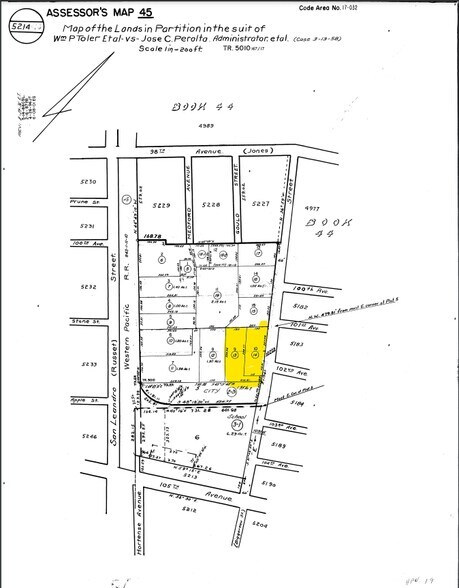 10203 E St, Oakland, CA à louer - Plan cadastral – Image 2 sur 2
