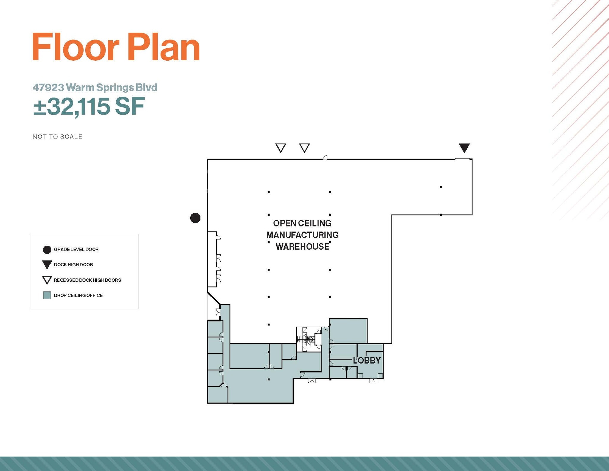 47913-47963 Warm Springs Blvd, Fremont, CA à louer Plan d’étage– Image 1 sur 3