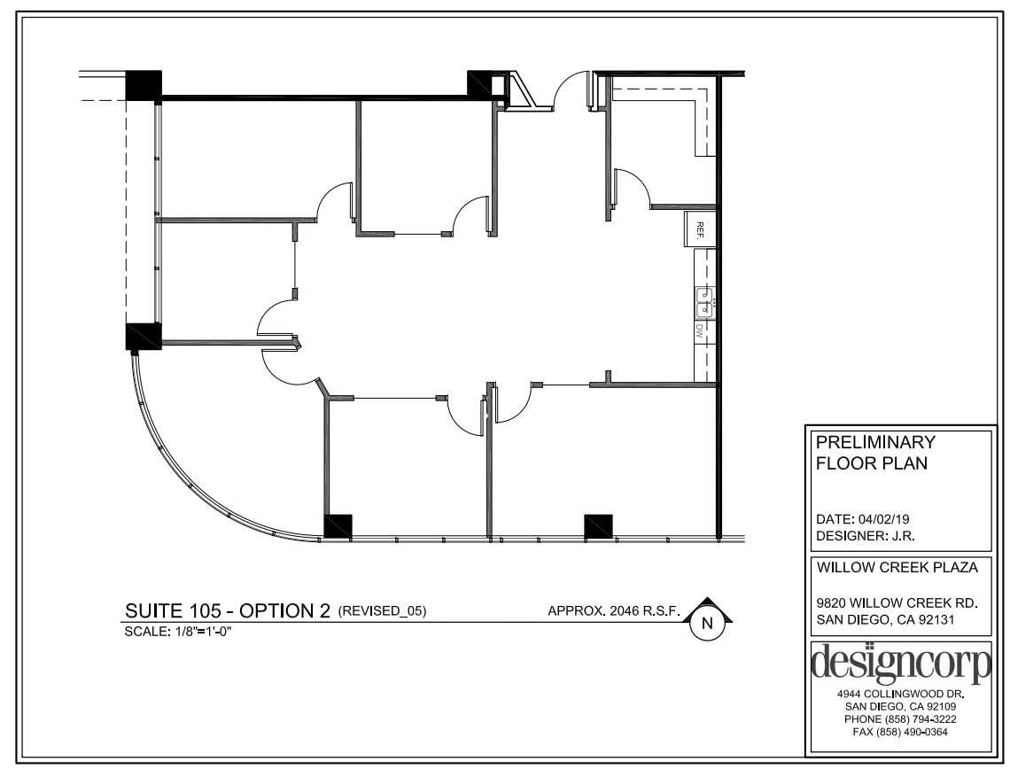 9820 Willow Creek Rd, San Diego, CA à louer Plan d’étage– Image 1 sur 1