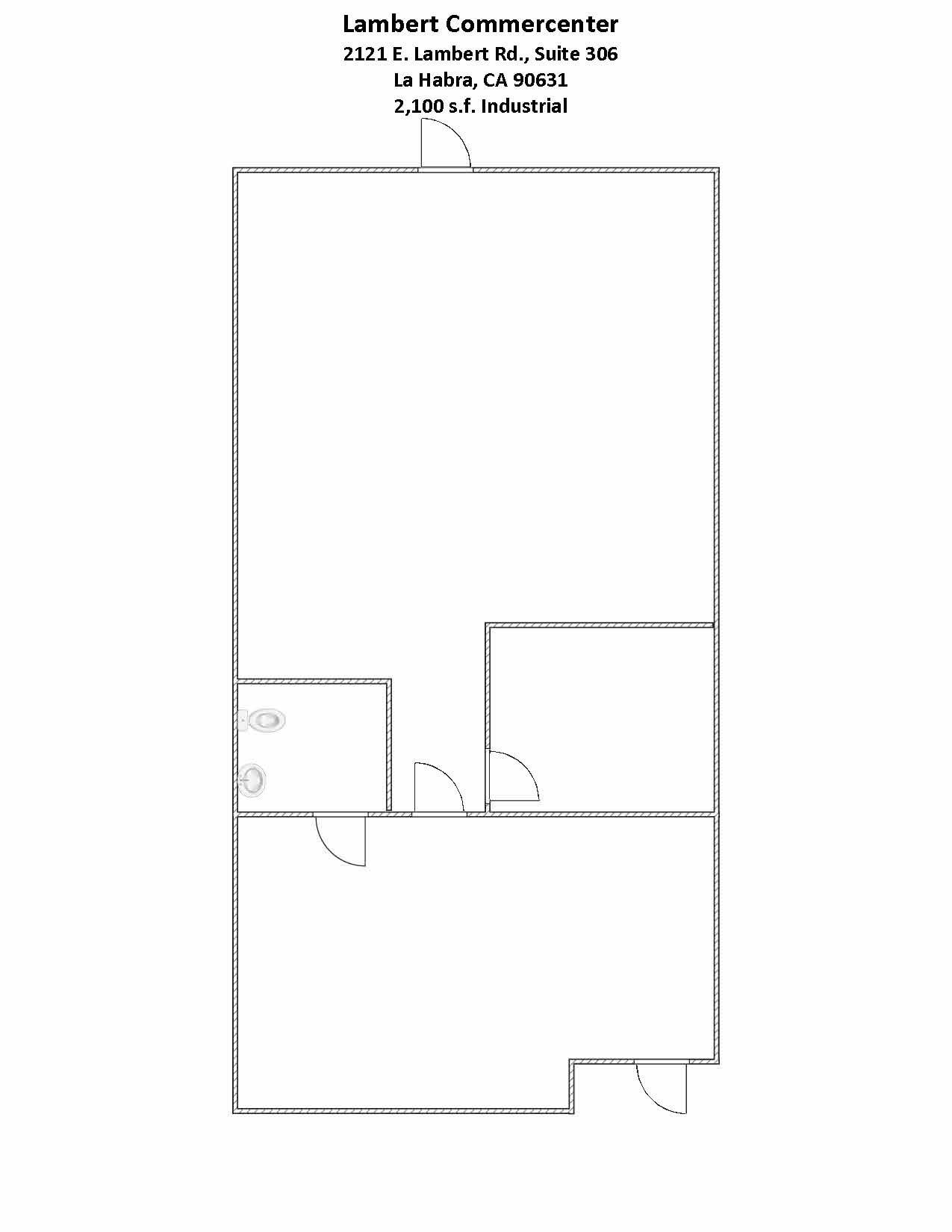 2101 E Lambert Rd, La Habra, CA à louer Plan d’étage– Image 1 sur 6