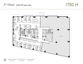 1750 H St NW, Washington, DC à louer Plan d’étage– Image 1 sur 5