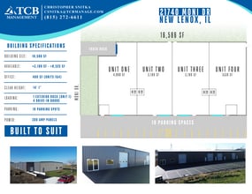 21740 S Moni Dr, New Lenox, IL à louer Plan d’étage– Image 1 sur 2