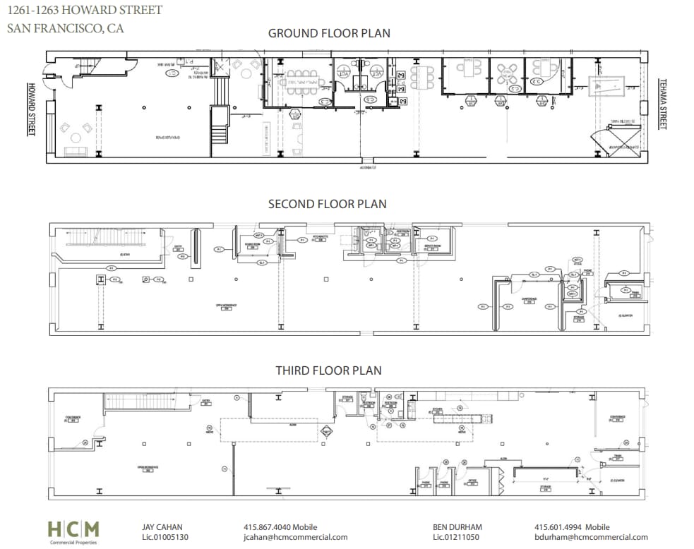 1245-1263 Howard St, San Francisco, CA à louer Plan d’étage– Image 1 sur 1