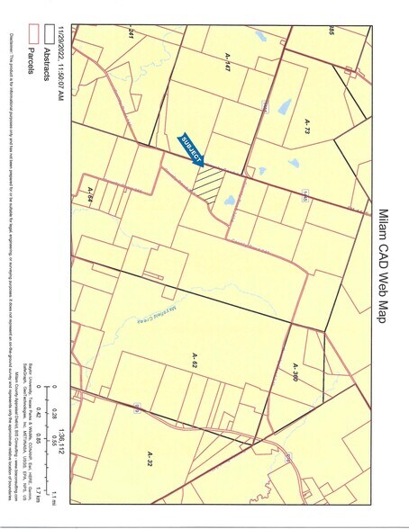 CR 140, Cameron, TX à vendre - Plan cadastral – Image 3 sur 4