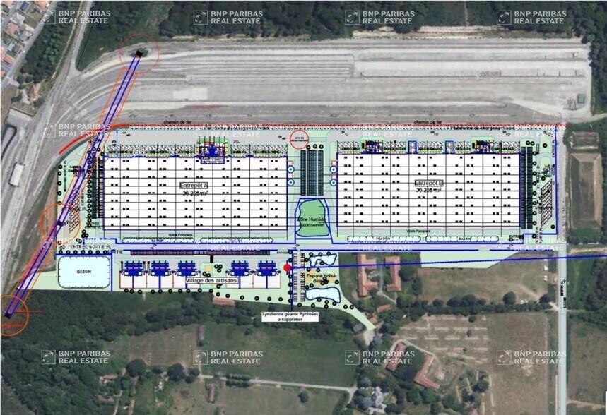Industriel/Logistique dans Lannemezan à louer - Plan de site – Image 3 sur 4