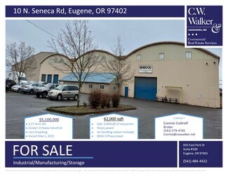 Plus de détails pour 10 N Seneca Rd, Eugene, OR - Industriel/Logistique à vendre