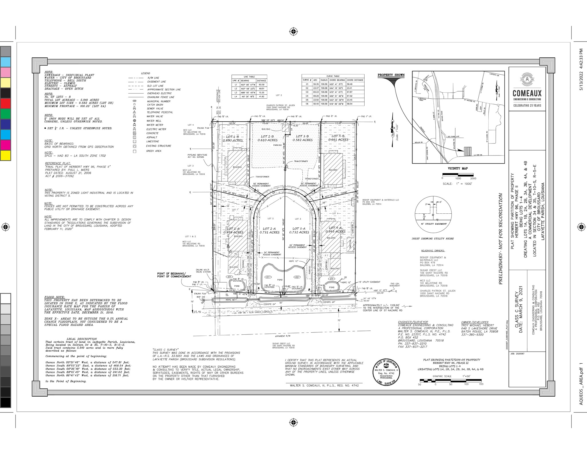 231 Highway 96, Broussard, LA à louer Plan de site– Image 1 sur 10